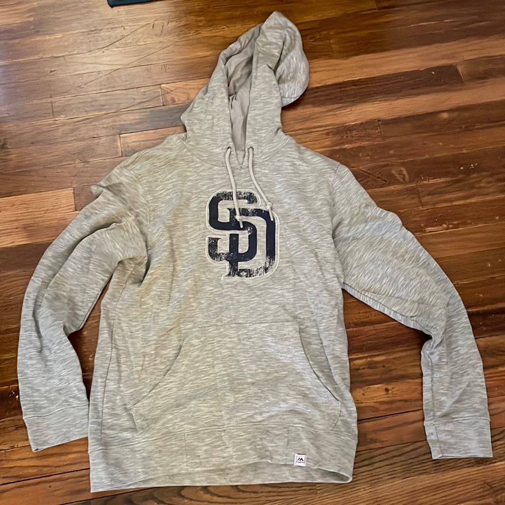 Padres Gray Hoodie with SD Logo